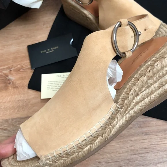rag & bone Calla Espadrille Wedge Size 39 NWT - Picture 10 of 14